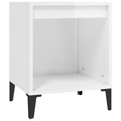 VidaXL 821878 Table de nuit et table de chevet Blanc