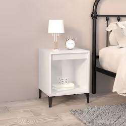 VidaXL 821878 Table de nuit et table de chevet Blanc