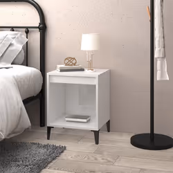 VidaXL 821878 Table de nuit et table de chevet Blanc