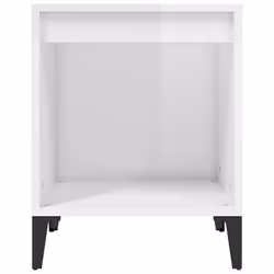 VidaXL 821878 Table de nuit et table de chevet Blanc - Vue supplémentaire 5