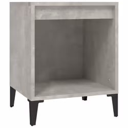 VidaXL 821883, Couleur du béton, Métal, Bois, 400 mm, 350 mm, 500 mm, 2 pièce(s)