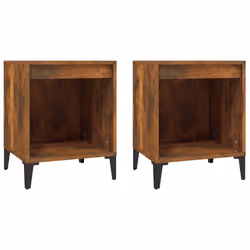 VidaXL 821885, Chêne, Métal, Bois, 400 mm, 350 mm, 500 mm, 2 pièce(s)
