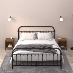 VidaXL 821889, Métal, Bois, 400 mm, 350 mm, 500 mm, 2 pièce(s)