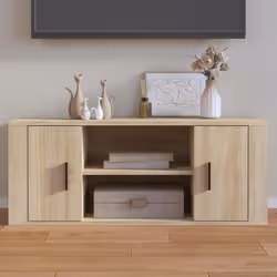 vidaXL Meuble TV Chêne sonoma 100x35x40 cm Bois d'ingénierie
