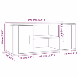 VidaXL 823095 Support TV et centre de divertissement - Vue supplémentaire 7