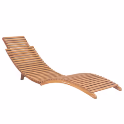 VidaXL 3143633 chaise d'extérieur Linge Siège rembourré Teck Crème, Blanc - Vue supplémentaire 5
