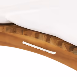 VidaXL 3143633 chaise d'extérieur Linge Siège rembourré Teck Crème, Blanc - Vue supplémentaire 8