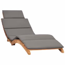 VidaXL 3143634 chaise d'extérieur Linge Siège rembourré Teck Gris