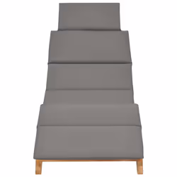 VidaXL 3143634 chaise d'extérieur Linge Siège rembourré Teck Gris - Vue supplémentaire 4