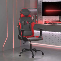 Chaise De Jeu Noir Et Rouge Similicuir Vidaxl996696