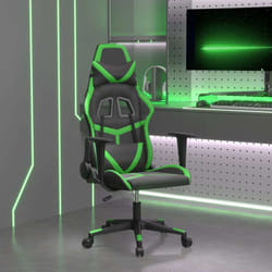 Chaise De Jeu Noir Et Vert Similicuir Vidaxl705708