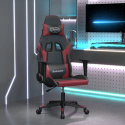 Chaise De Jeu Noir Et Rouge Bordeaux Similicuir Vidaxl887543