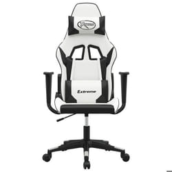 Chaise De Jeu Blanc Et Noir Similicuir Vidaxl
