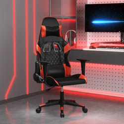 Chaise De Jeu Noir Et Rouge Similicuir Vidaxl