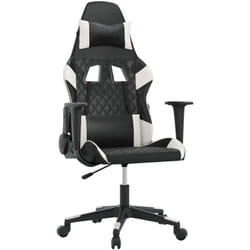 Chaise De Jeu Noir Et Blanc Similicuir Vidaxl