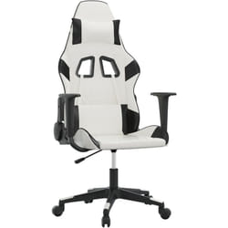 Chaise De Jeu Blanc Et Noir Similicuir Vidaxl