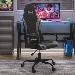 Chaise Gaming，chaise De Jeu Noir Et Gris Similicuir Vidaxl813364