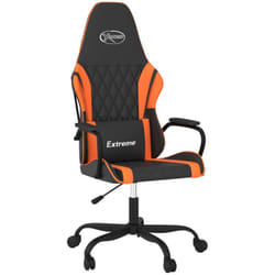 Chaise Gaming，chaise De Jeu Noir Et Orange Similicuir Vidaxl896988