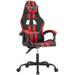 Chaise De Jeu Noir Et Rouge Similicuir Vidaxl
