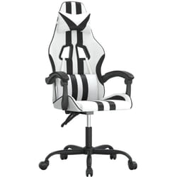 Chaise De Jeu Blanc Et Noir Similicuir Vidaxl