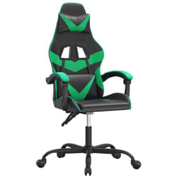 Chaise De Jeu Noir Et Vert Similicuir Vidaxl
