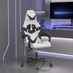 Chaise De Jeu Blanc Et Noir Similicuir Vidaxl625819