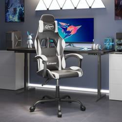 Chaise De Jeu Noir Et Blanc Similicuir Vidaxl