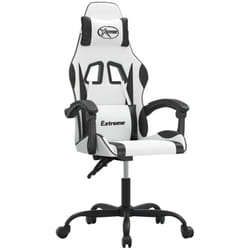 Chaise De Jeu Blanc Et Noir Similicuir Vidaxl999404