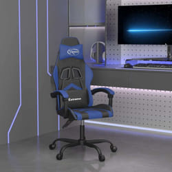Chaise De Jeu Noir Et Bleu Similicuir Vidaxl420346