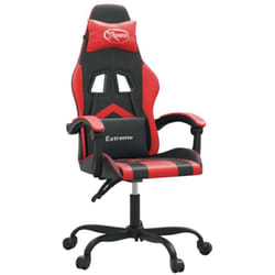 Chaise De Jeu Noir Et Rouge Similicuir Vidaxl