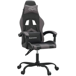 Chaise De Jeu Noir Et Gris Similicuir Vidaxl