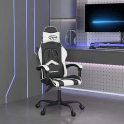 Chaise De Jeu Noir Et Blanc Similicuir Vidaxl988694