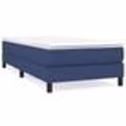 3120482 vidaXL Sommier à ressorts de lit Bleu 90x190 cm Tissu