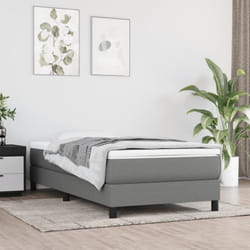 Vidaxl - Cadre de lit Gris foncé 90x200 cm Tissu