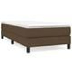vidaXL Cadre de lit Marron foncé 90x200 cm Tissu 3120487