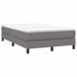 3120501 vidaXL Sommier à ressorts de lit Gris foncé 120x200 cm Tissu