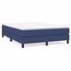3120522 vidaXL Sommier à ressorts de lit Bleu 140x200 cm Tissu