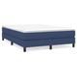 3120522 vidaXL Sommier à ressorts de lit Bleu 140x200 cm Tissu