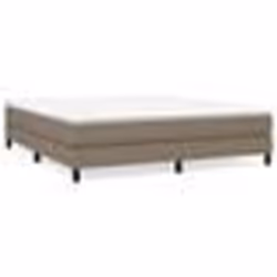 vidaXL Cadre de lit sans matelas taupe 160x200 cm tissu - 160 x 200 cm
