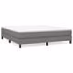 vidaXL Sommier à ressorts de lit Gris foncé 180x200 cm Tissu3120533