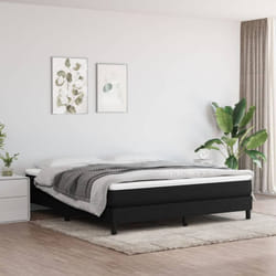 Vidaxl - Sommier à ressorts de lit Noir 180x200 cm Tissu
