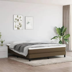 VIDAXL Cadre sans matelas marron foncé 180x200 cm