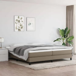 vidaXL Cadre de lit sans matelas - Taupe 200x200 cm
