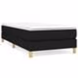 vidaXL Cadre de lit sans matelas noir 90x190 cm tissu - 90 x 190 cm