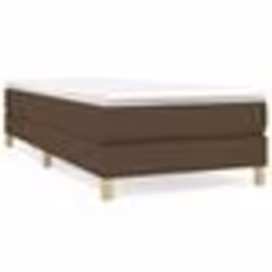 vidaXL Cadre de lit sans matelas marron foncé 100x200 cm tissu - 100 x 200 cm