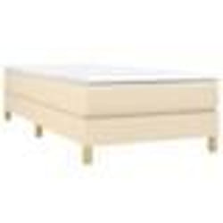 vidaXL Cadre de lit sans matelas crème 100x200 cm tissu - 100 x 200 cm