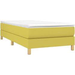 Vidaxl - Cadre de lit sans matelas vert 100x200 cm tissu