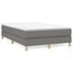 vidaXL Cadre de lit sans matelas gris foncé 120x200 cm tissu - 120 x 200 cm