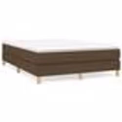 vidaXL Cadre de lit sans matelas marron foncé 140x200 cm tissu - 140 x 200 cm