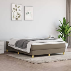 Sommier à ressorts de lit Taupe 140x200 cm Tissu